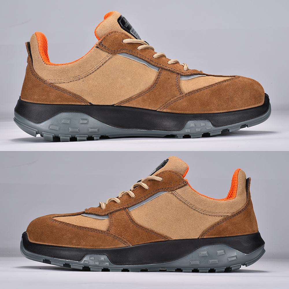 Nieuw design ademende veiligheidsschoenen L-7508 Antelope Brown